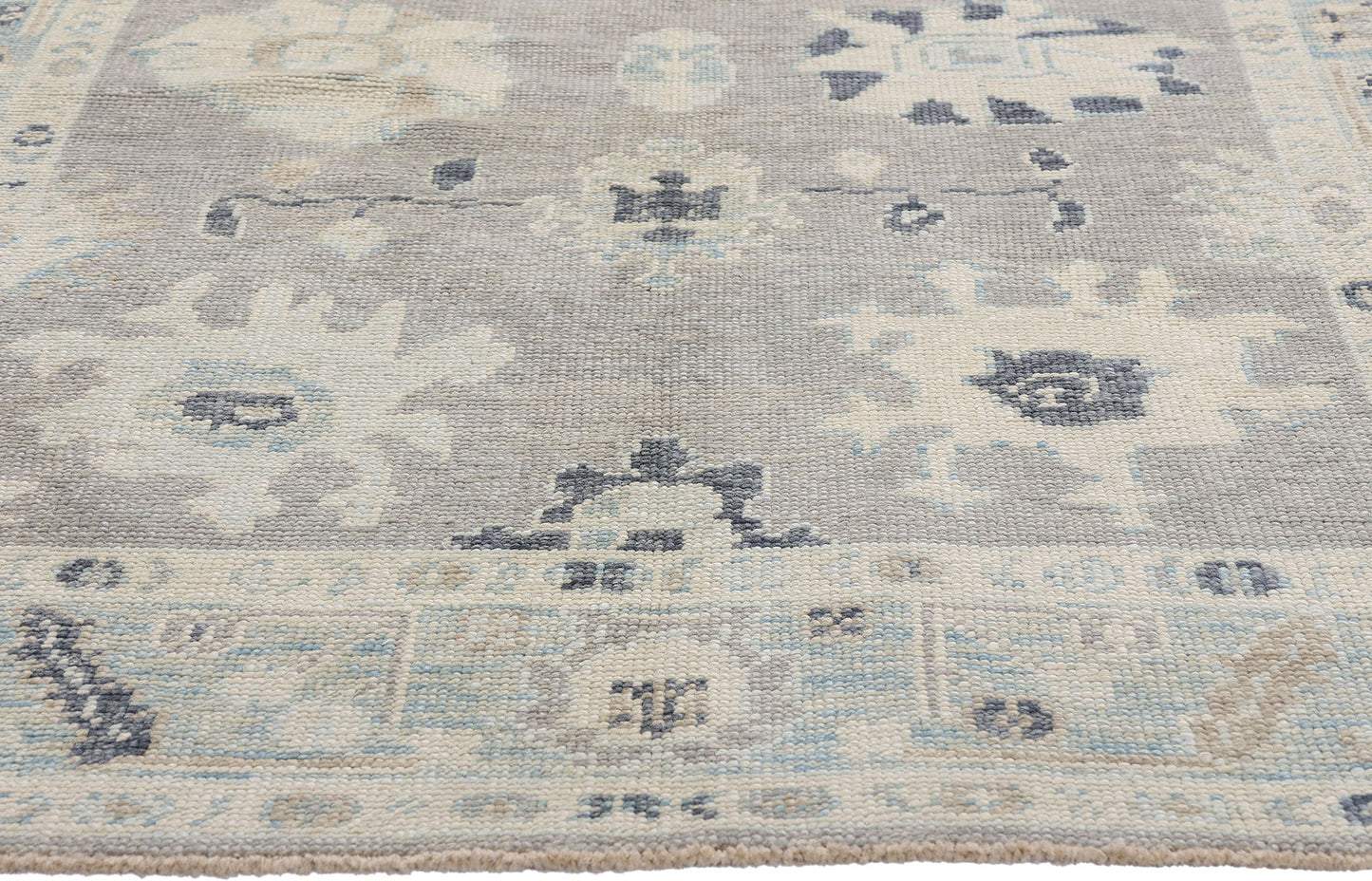 5 x 7 Modern Gray Turkish Oushak Rug 54010