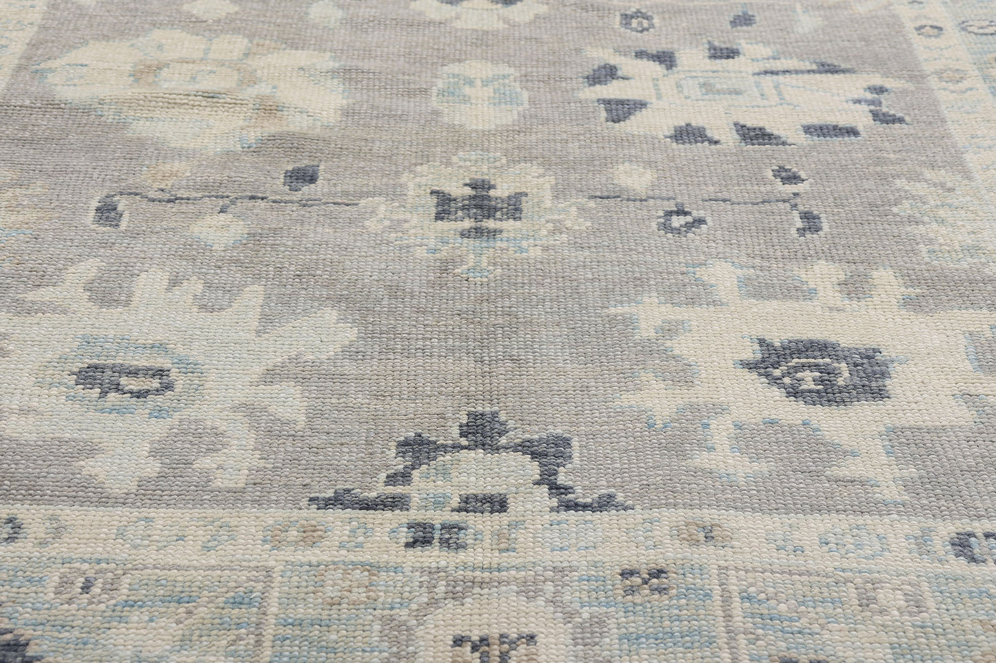 5 x 7 Modern Gray Turkish Oushak Rug 54010
