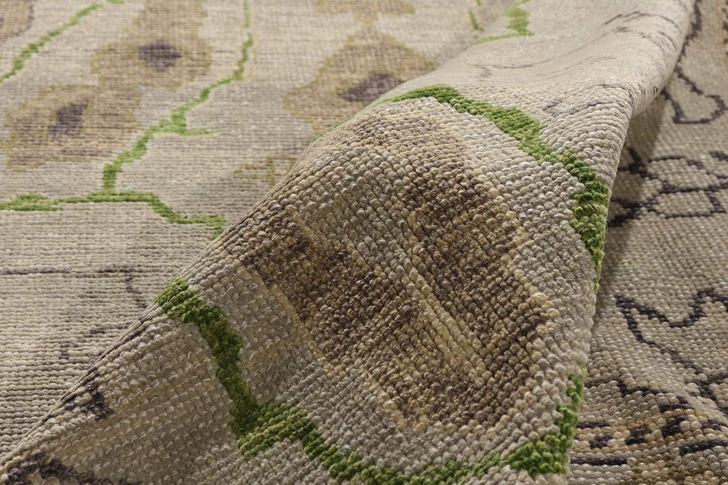 9 x 12 Modern Gray Turkish Oushak Rug 52237