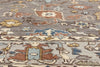 9 x 12 Modern Gray Oushak Soumak Rug 81163