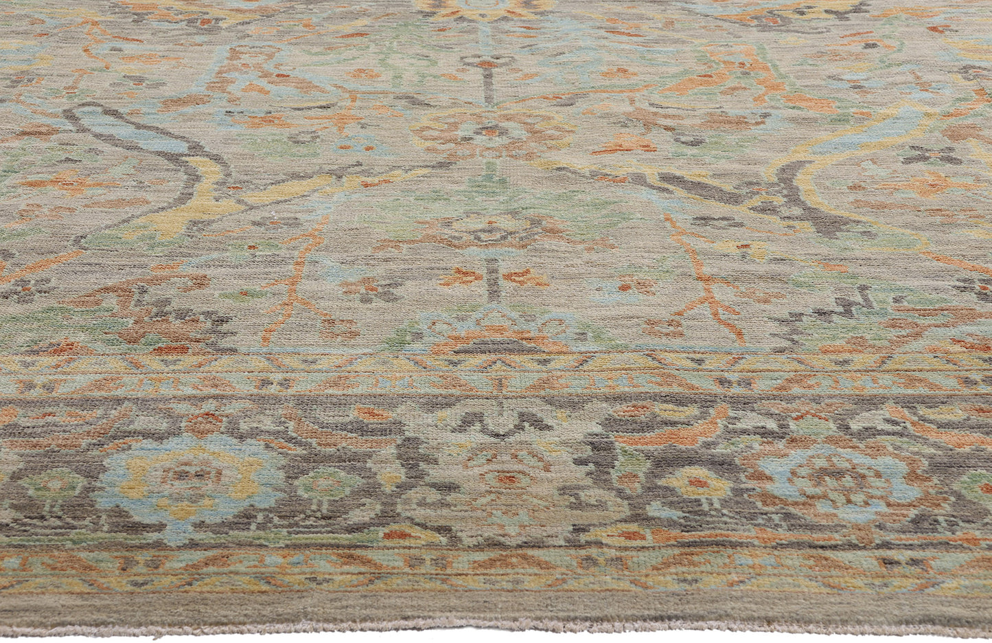 10 x 14 Gray Modern Pakistani Sultanabad Rug 81170