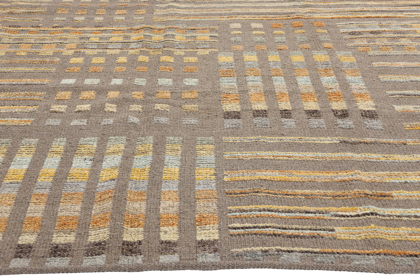 9 x 12 Modern Mosaic High-Low Textured Rug 81141