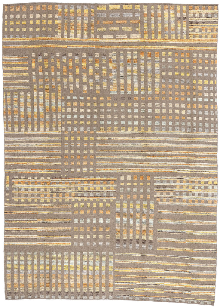 9 x 12 Modern Mosaic High-Low Textured Rug 81141