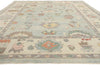 11 x 14 Modern Light Blue Turkish Oushak Rug 53950