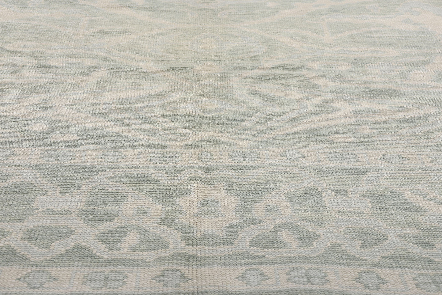 8 x 10 Modern Light Green Turkish Oushak Rug 54005