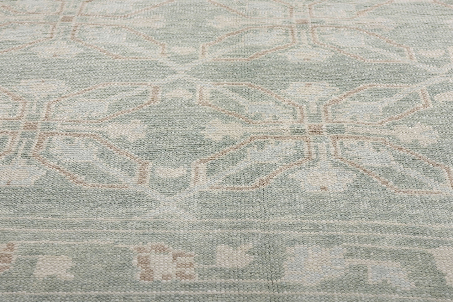 8 x 10 Light Green Turkish Oushak Rug 54006