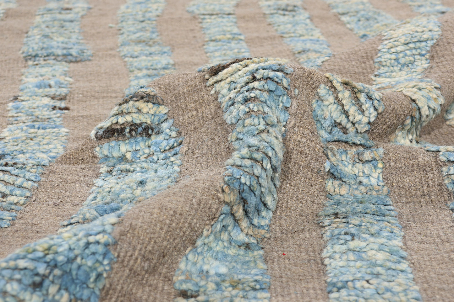 12 x 15 Modern Sculpted Waves Moroccan Rug 81154