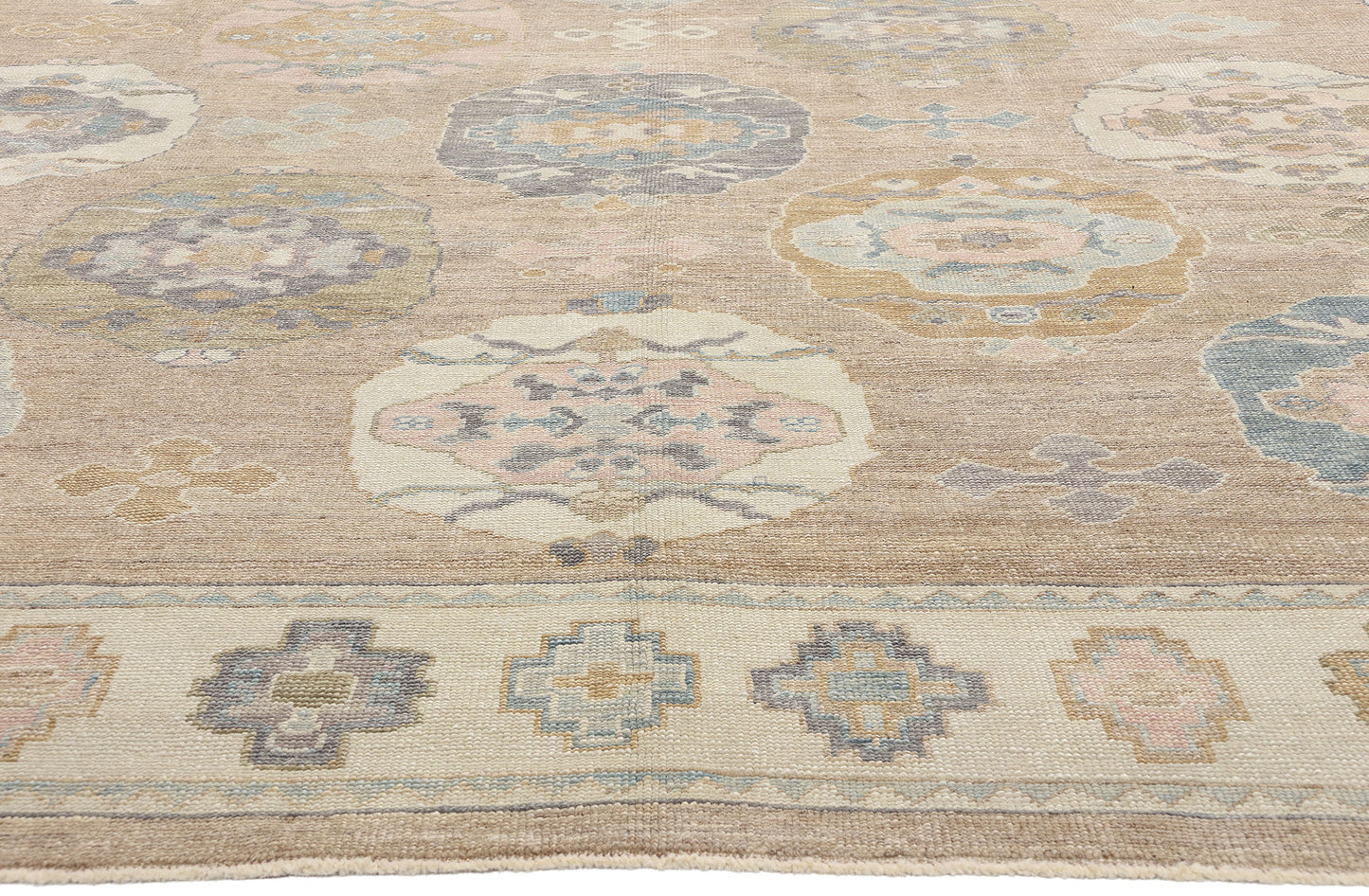 11 x 14 Modern Turkish Oushak Rug 53987