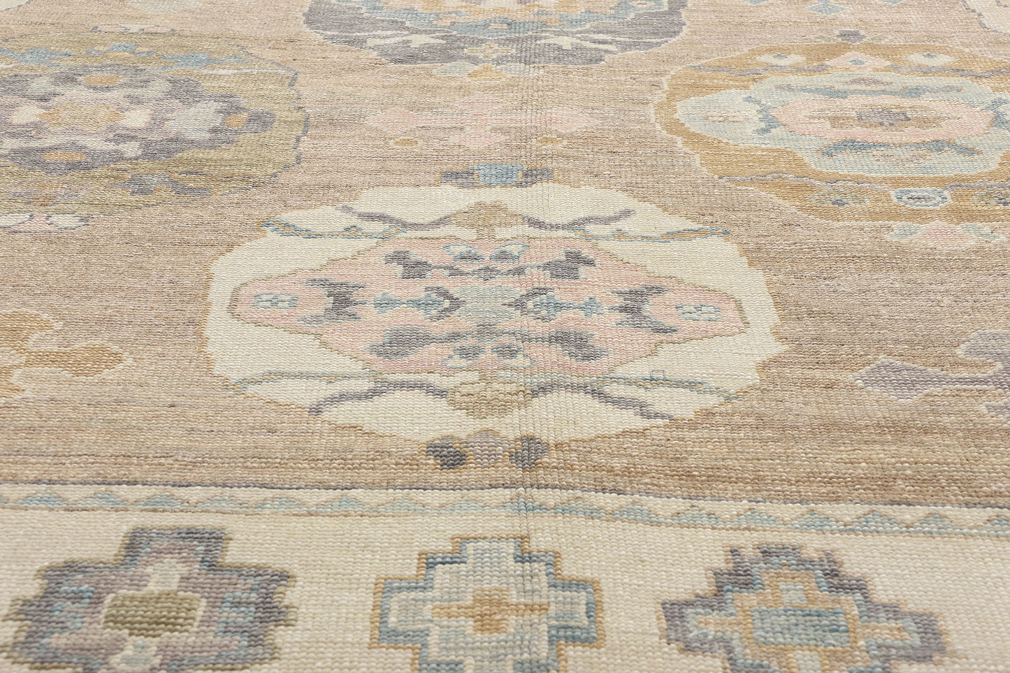 11 x 14 Modern Turkish Oushak Rug 53987