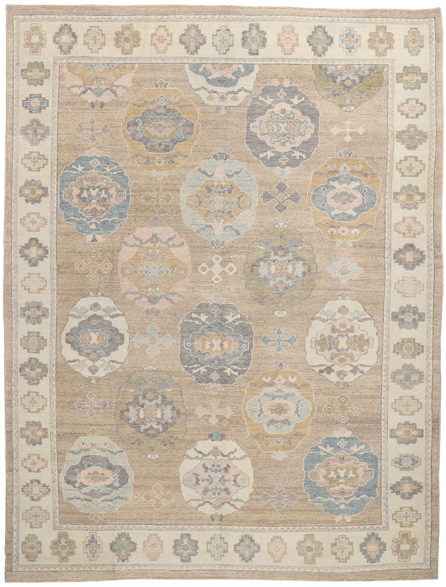 11 x 14 Modern Turkish Oushak Rug 53987