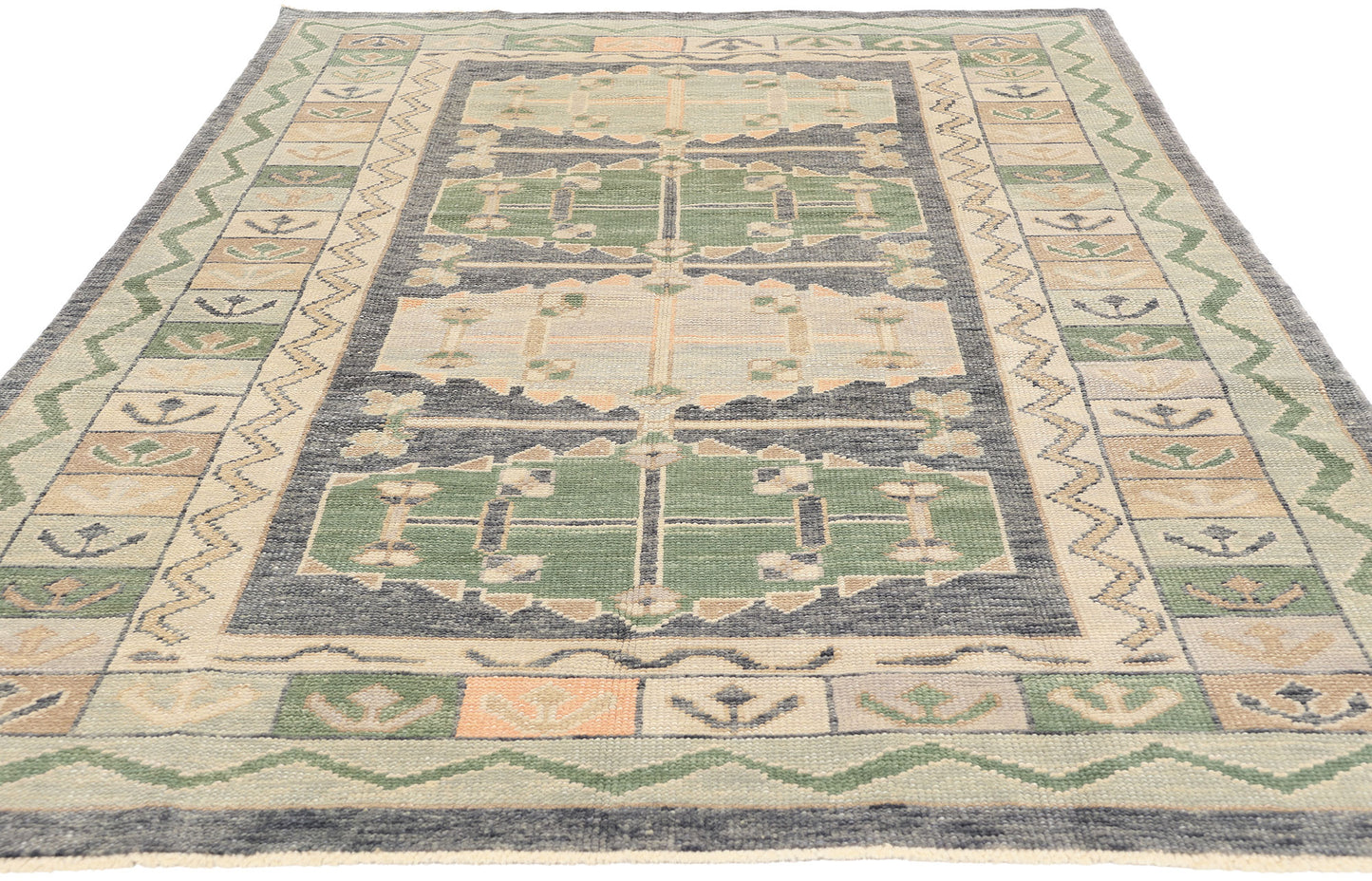 5 x 9 Modern Turkish Oushak Rug 53990