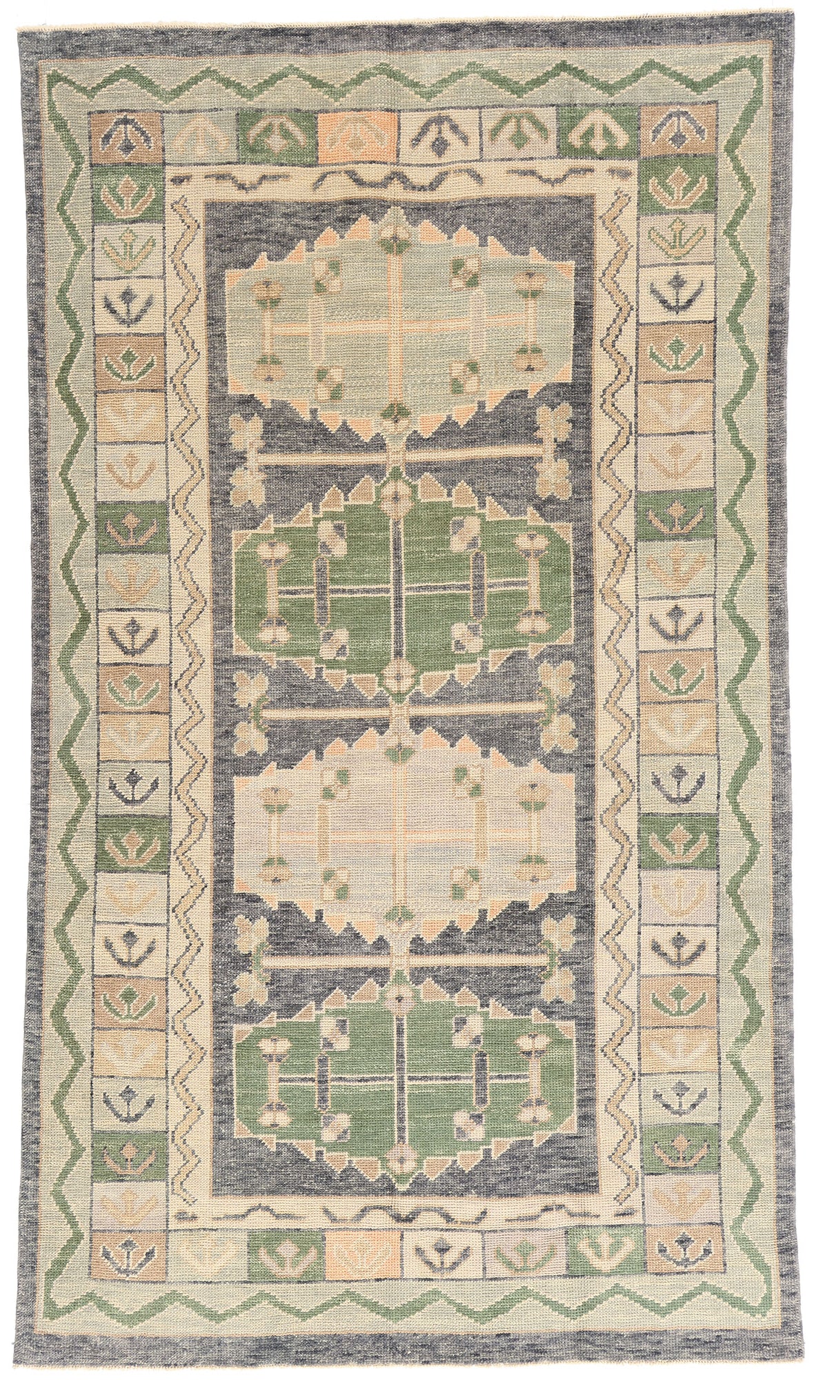 5 x 9 Modern Turkish Oushak Rug 53990