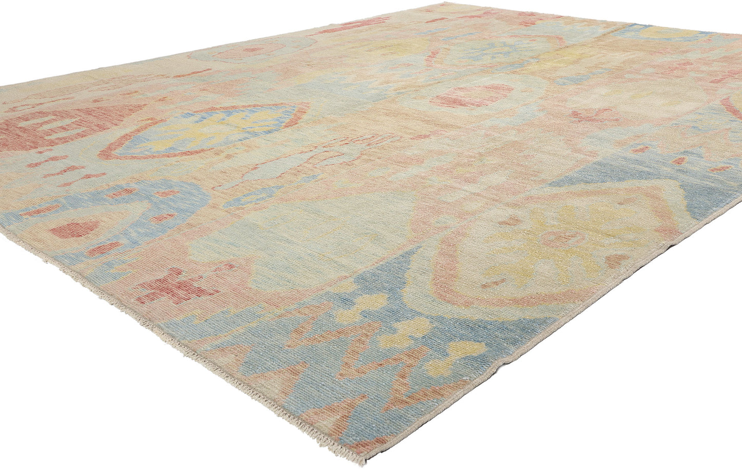 9 x 12 Modern Turkish Oushak Rug 53967
