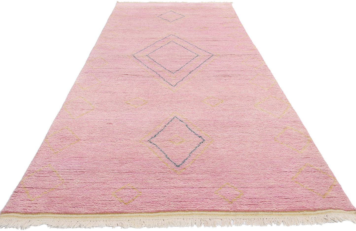 4 x 12 Pink Diamond Modern Moroccan Rug 31310