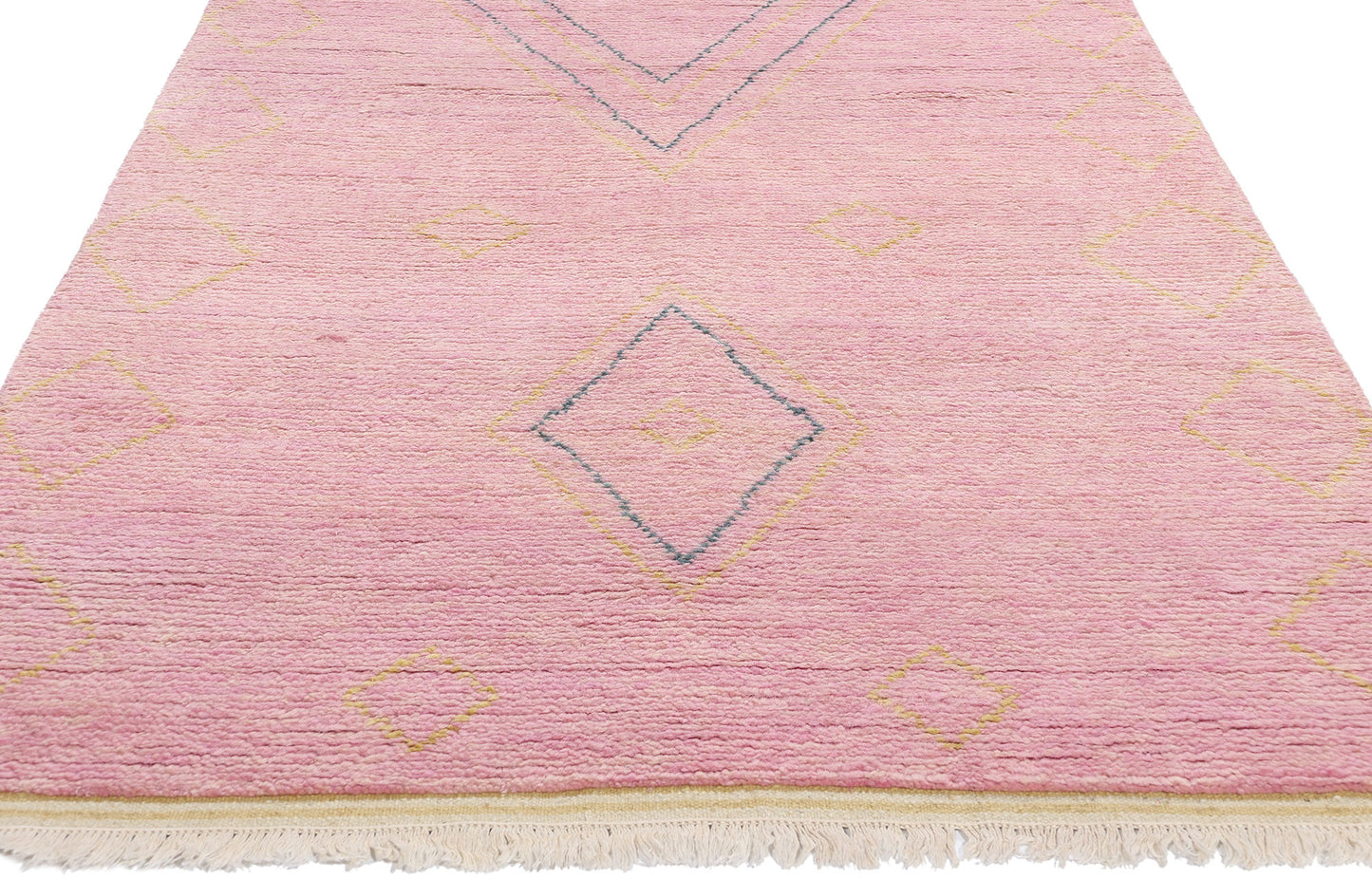 4 x 12 Pink Diamond Modern Moroccan Rug 31310