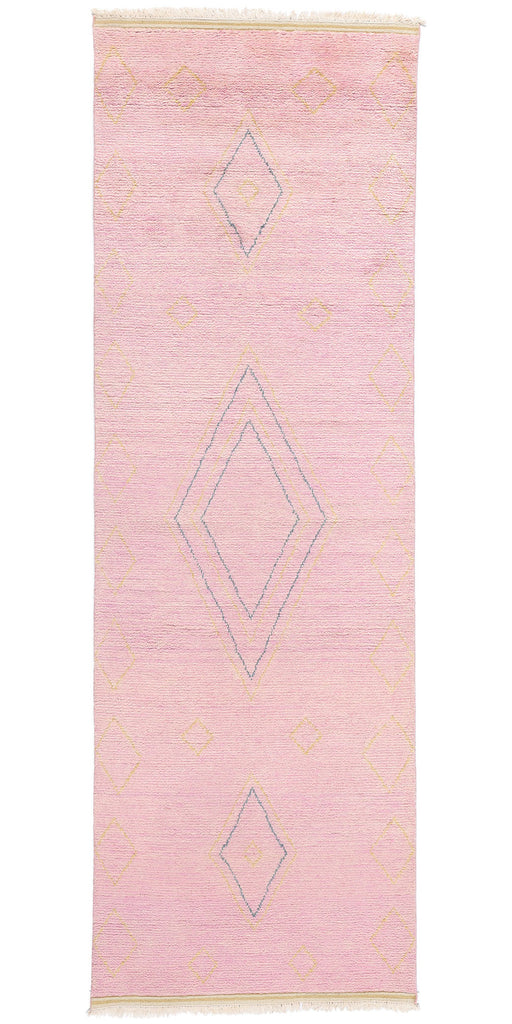 4 x 12 Pink Diamond Modern Moroccan Rug 31310
