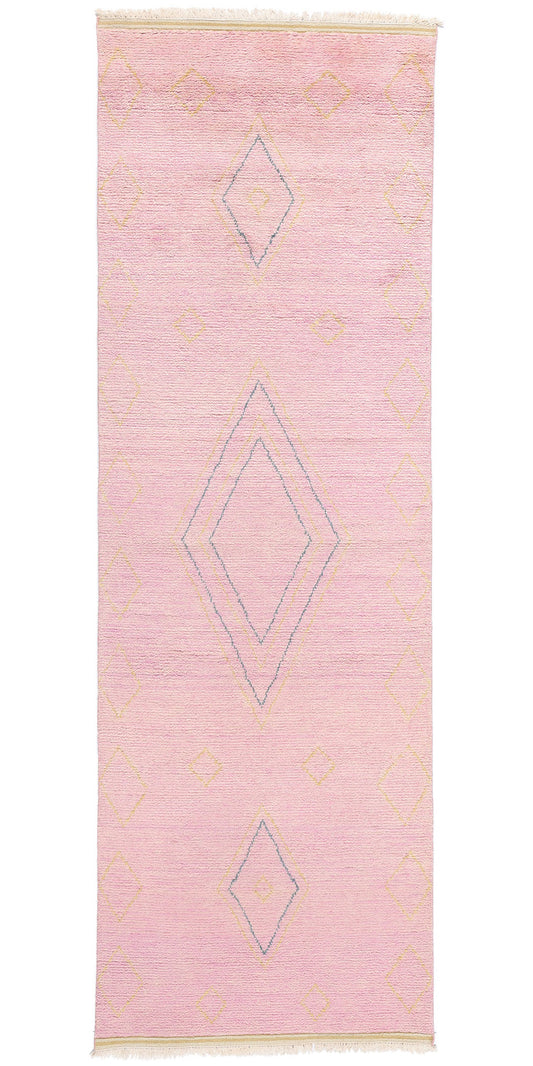 4 x 12 Pink Diamond Modern Moroccan Rug 31310