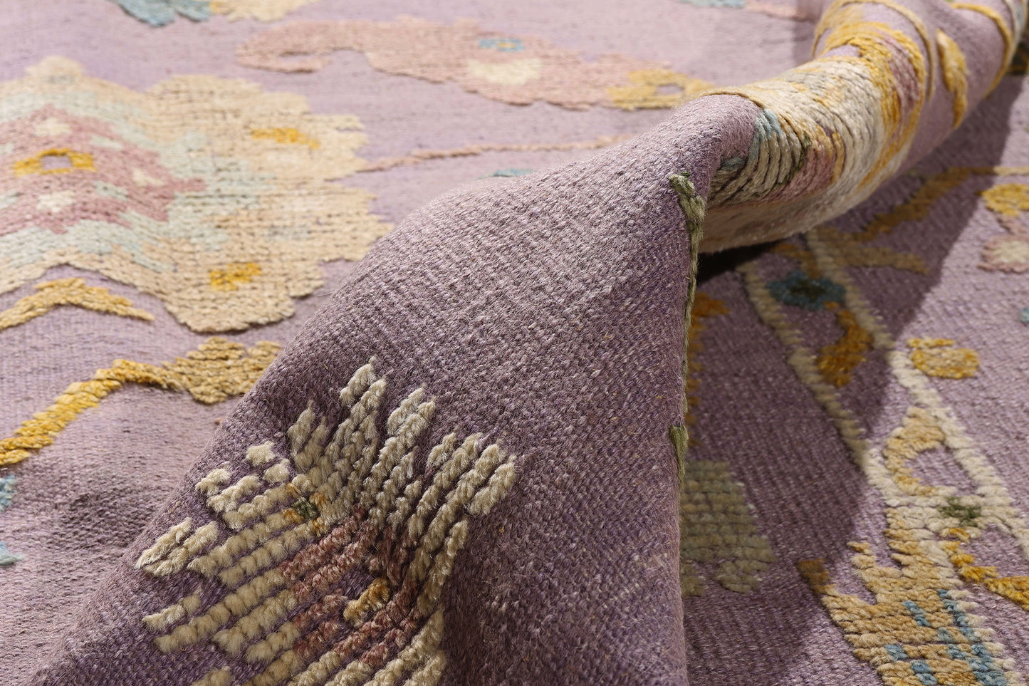 9 x 12 Lavender Modern Oushak High-Low Rug 30555