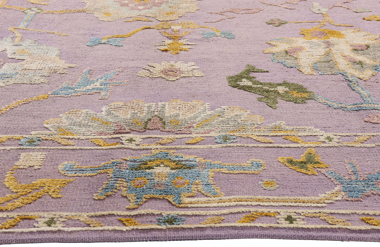 9 x 12 Lavender Modern Oushak High-Low Rug 30555