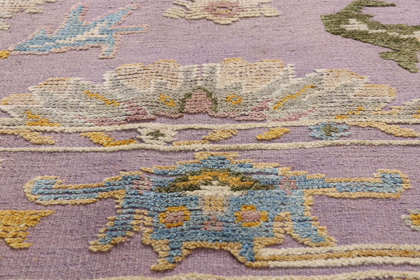 9 x 12 Lavender Modern Oushak High-Low Rug 30555