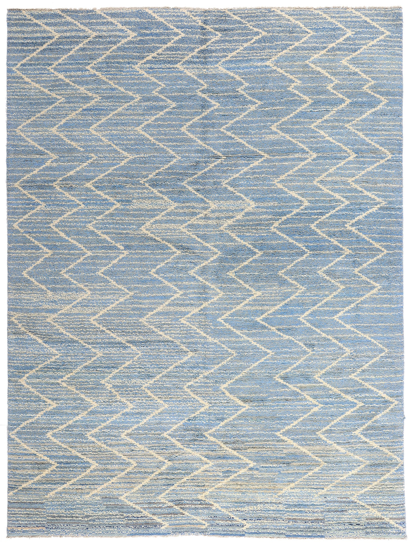 10 x 14 - Blue Pakistani Moroccan Rug - 80642