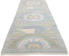 3 x 19 Modern Sunburst Turkish Oushak Rug 53971