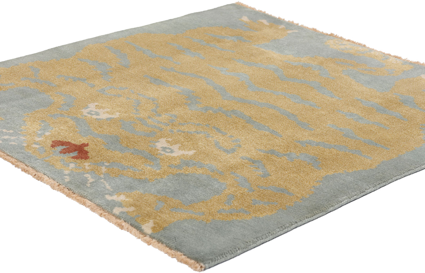 3 x 3 Modern Celestial Tibetan Tiger Rug 31333