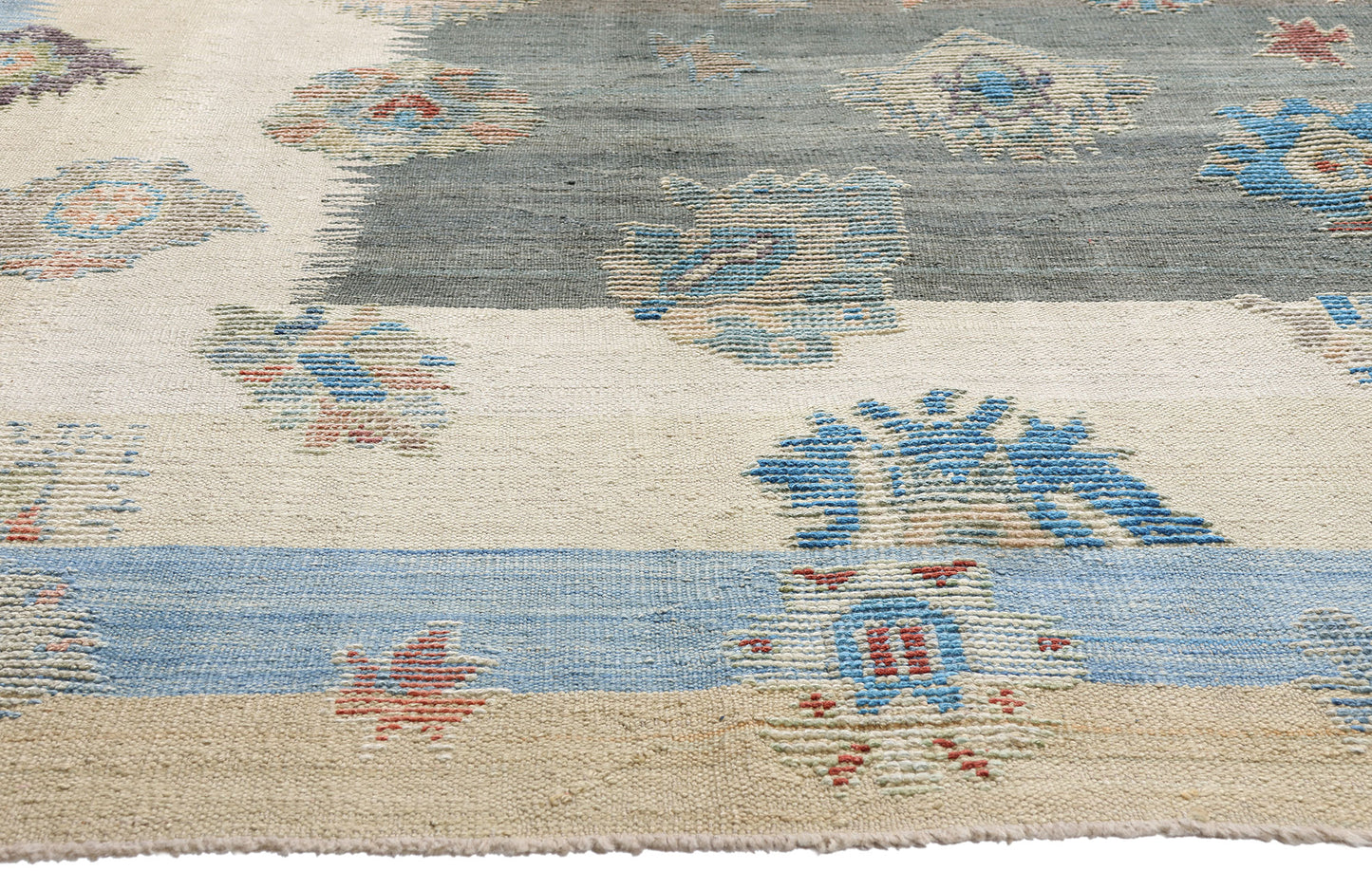 9 x 11 Modern Turkish Kilim Rug 52212