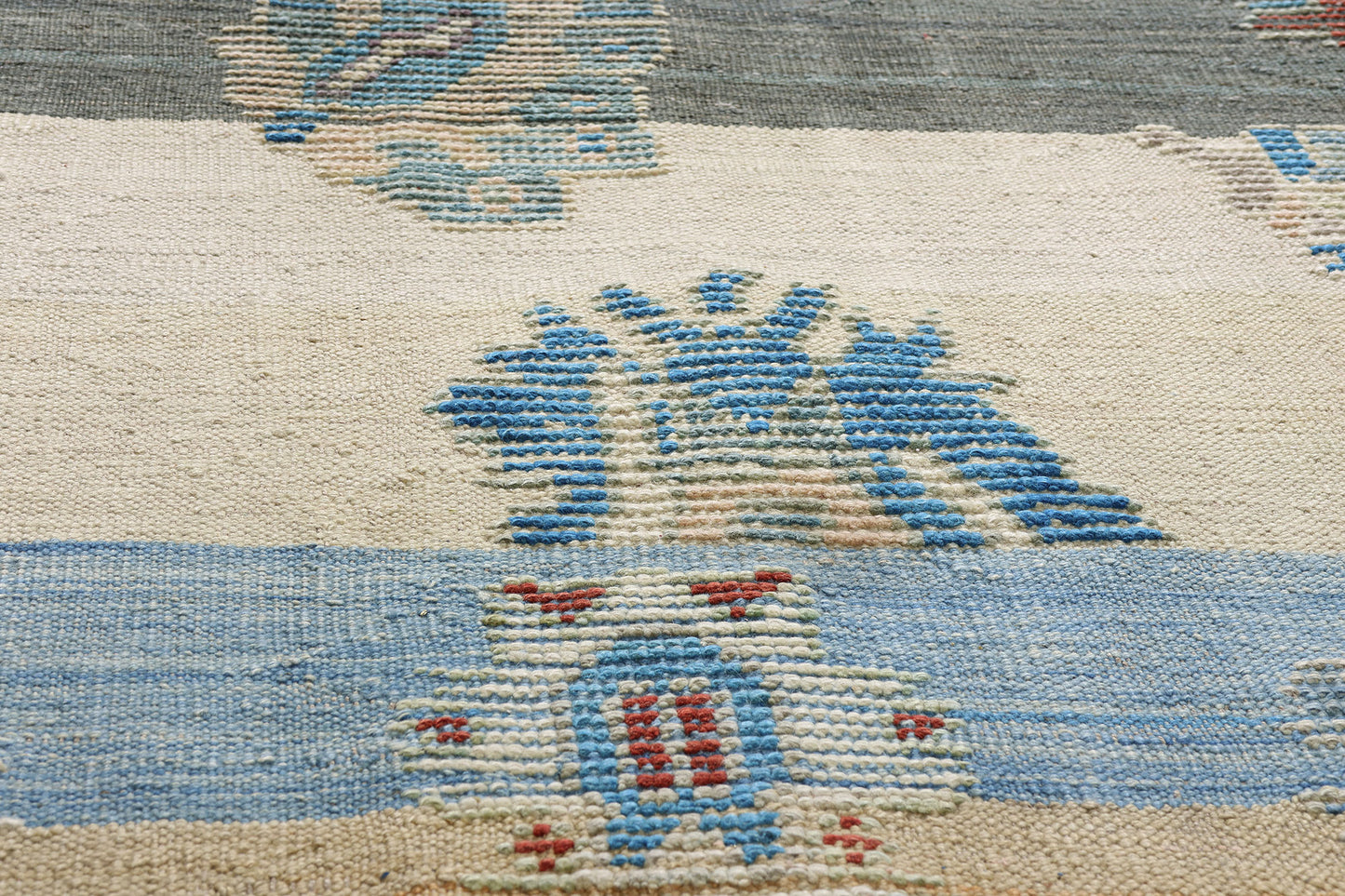 9 x 11 Modern Turkish Kilim Rug 52212