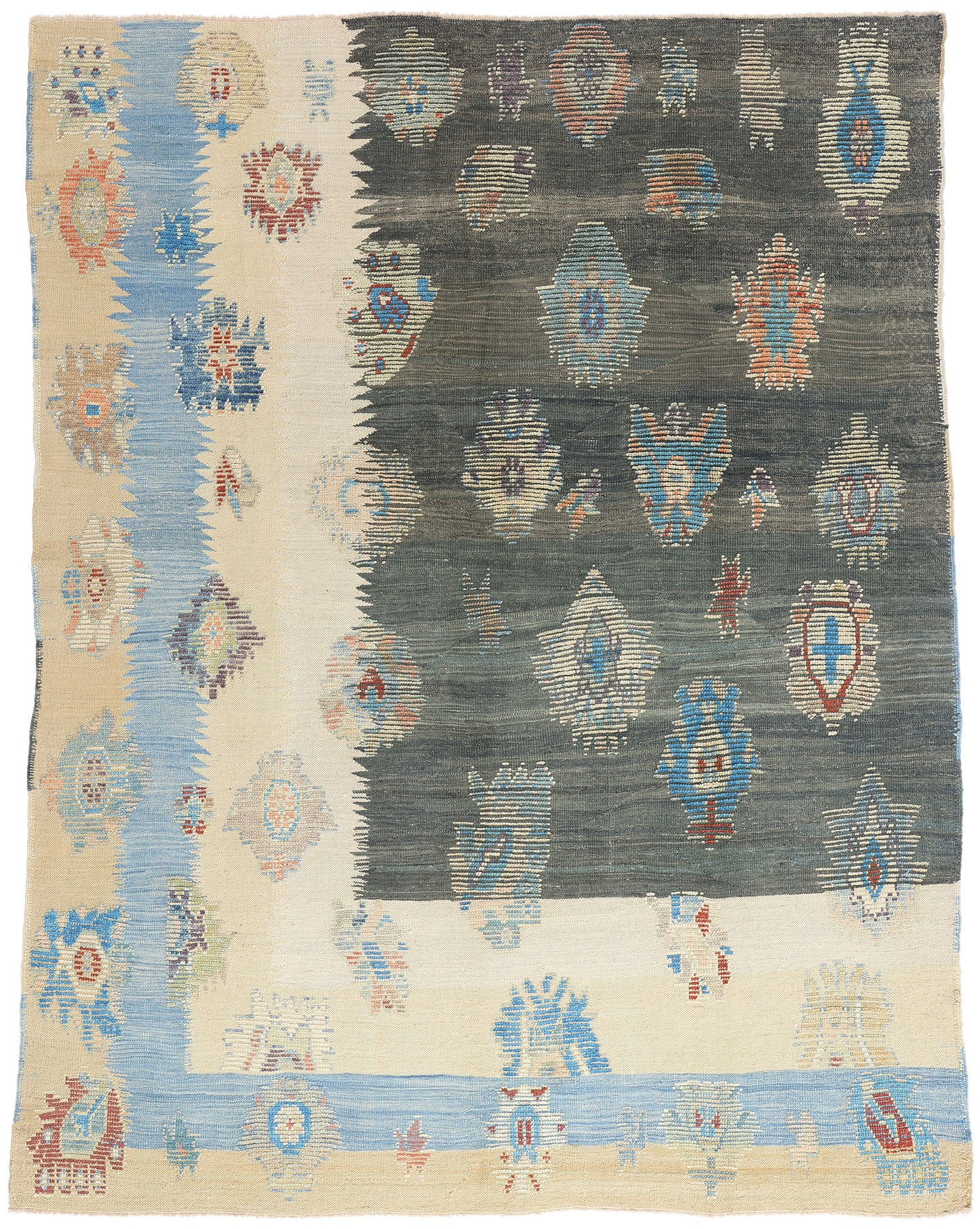 9 x 11 Modern Turkish Kilim Rug 52212