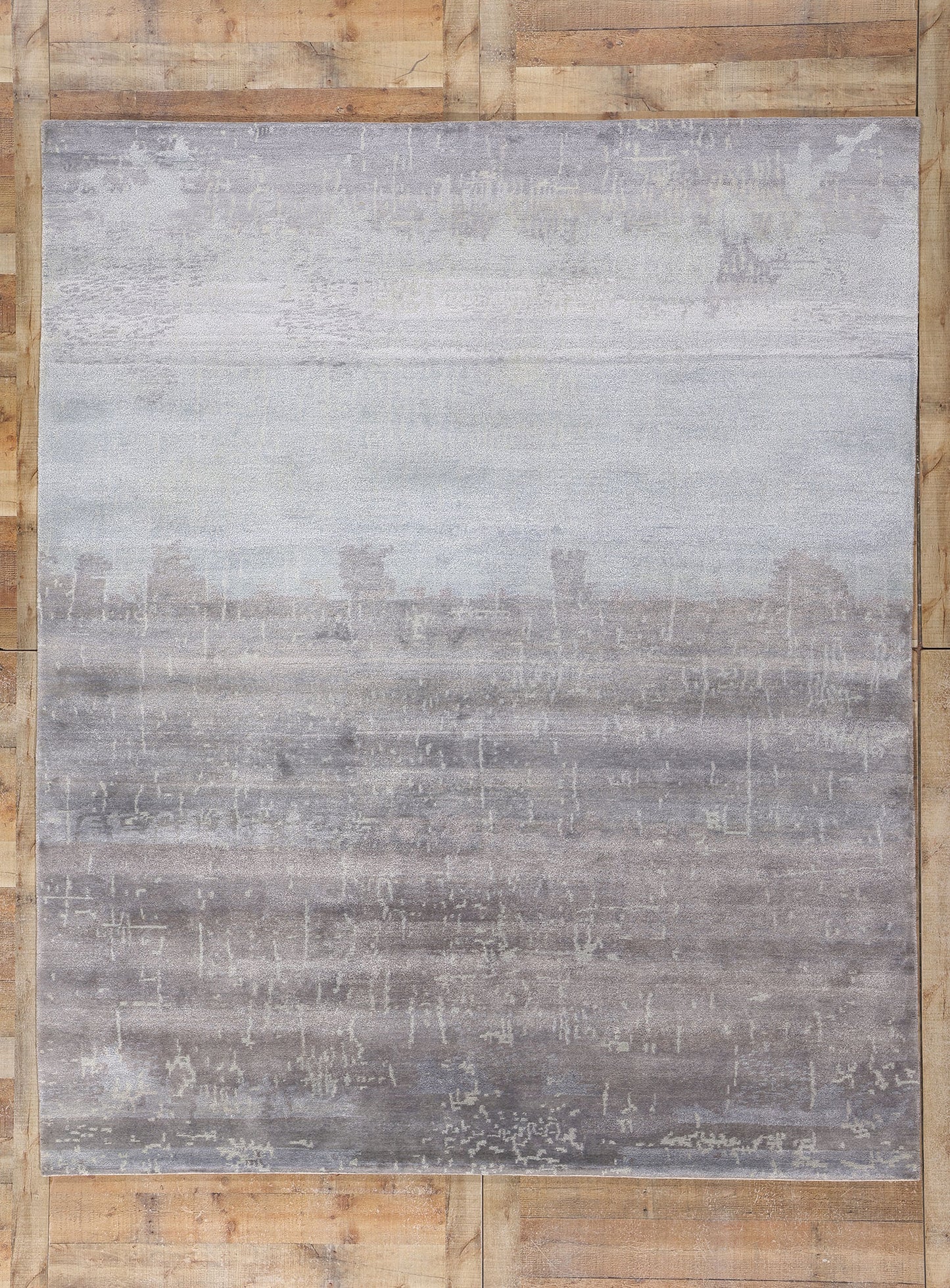 8 x 10 Moonlit Tranquility Contemporary Abstract Rug 31143