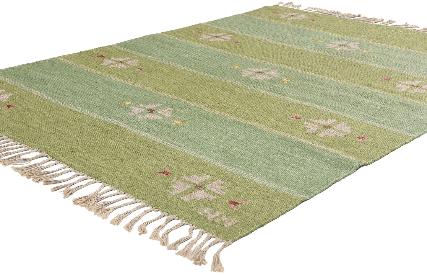 5 x 7 Nils Nilsson Vintage Swedish Rollakan Rug 79034