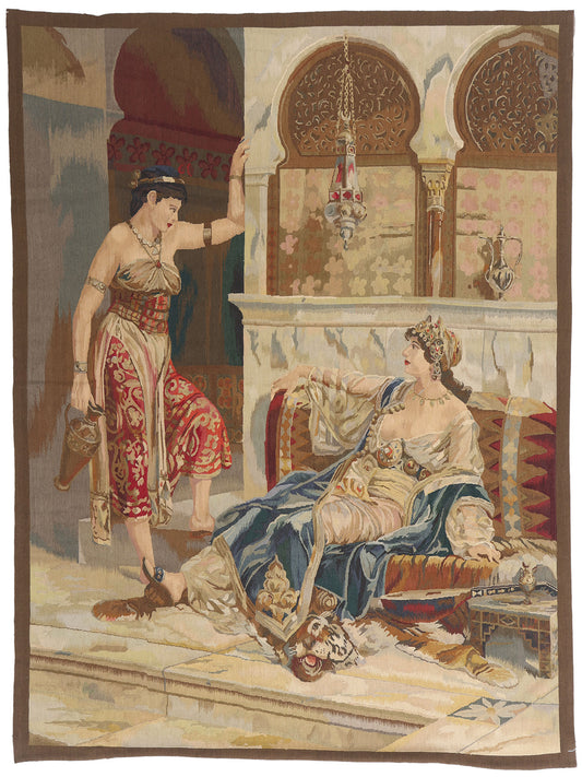 5 x 6 Imperial Harem Odalisque Renoir Reproduction Tapestry 73695