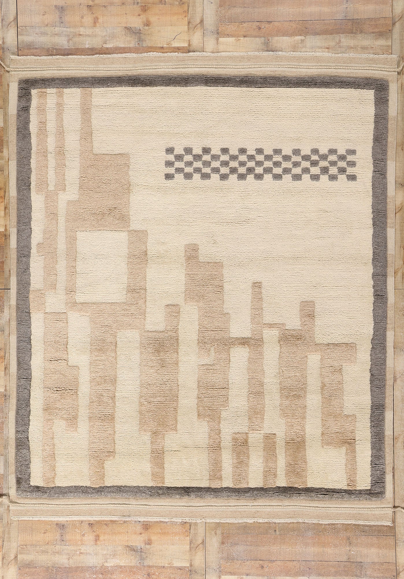 8 x 10 Urban Oasis Organic Brutalist Moroccan Rug 31181