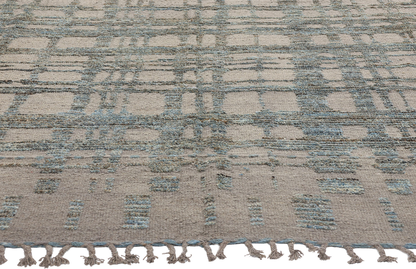 9 x 12 Organic Modern Brutalist Moroccan Rug 81149
