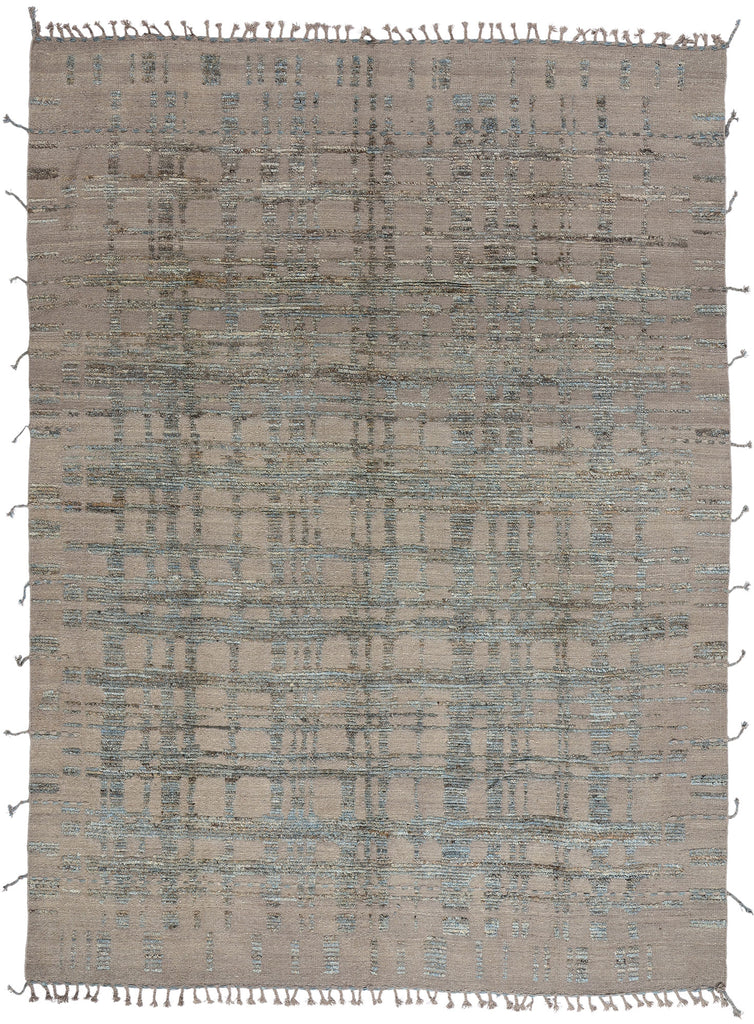 9 x 12 Organic Modern Brutalist Moroccan Rug 81149
