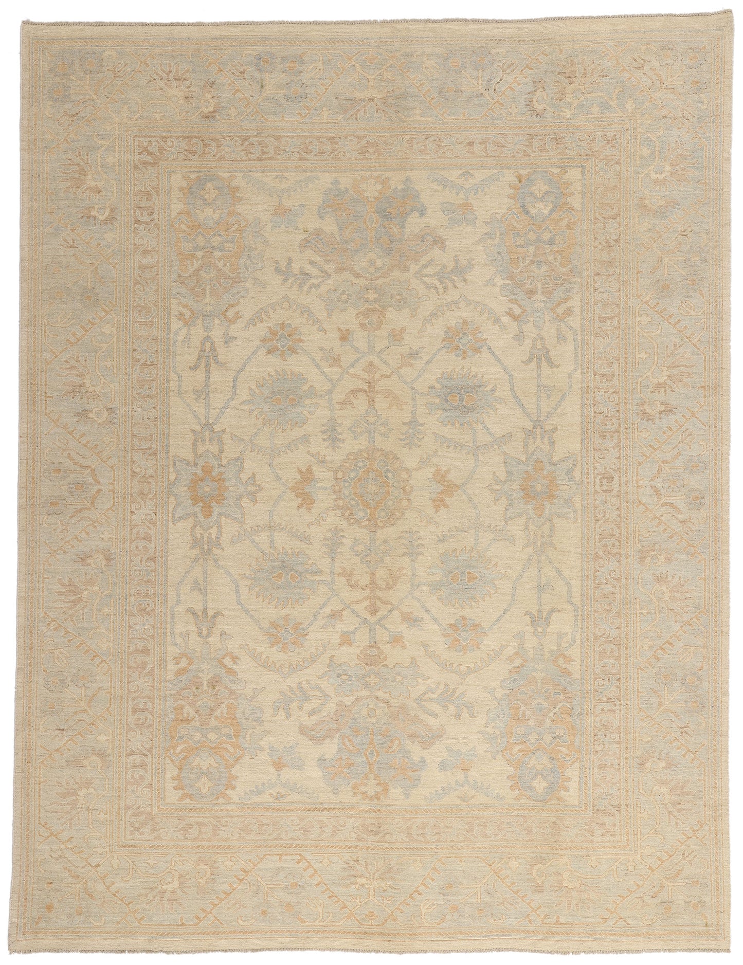 9 x 11 Organic Modern Oushak Rug 80214