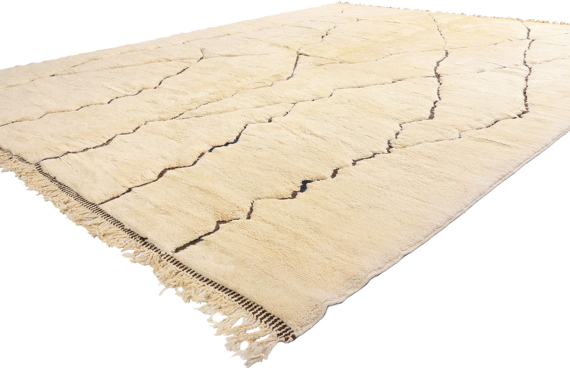 10 x 13 - Organic Modern Beni Mrirt Moroccan Rug - 21644