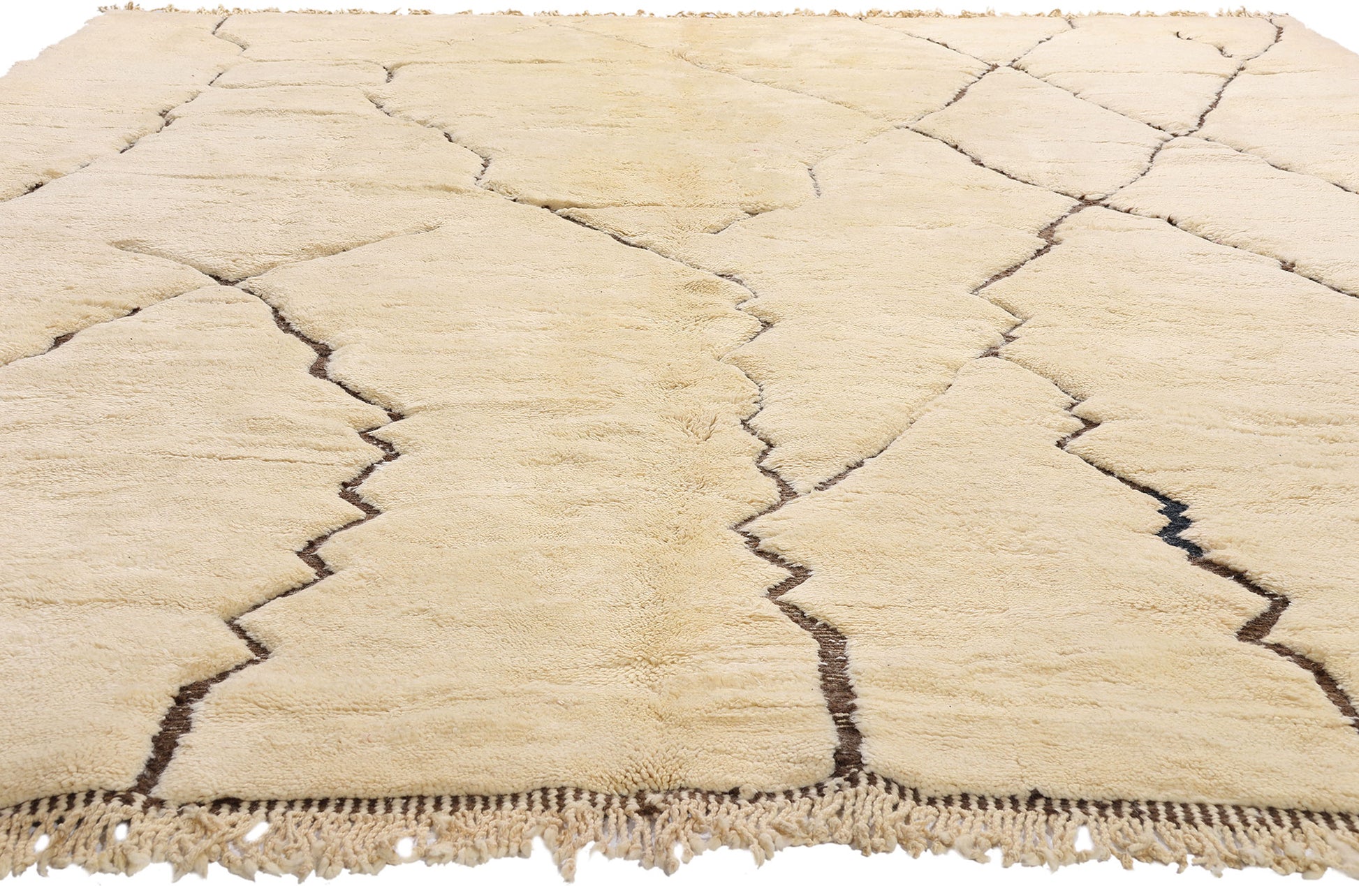 10 x 13 - Organic Modern Beni Mrirt Moroccan Rug - 21644