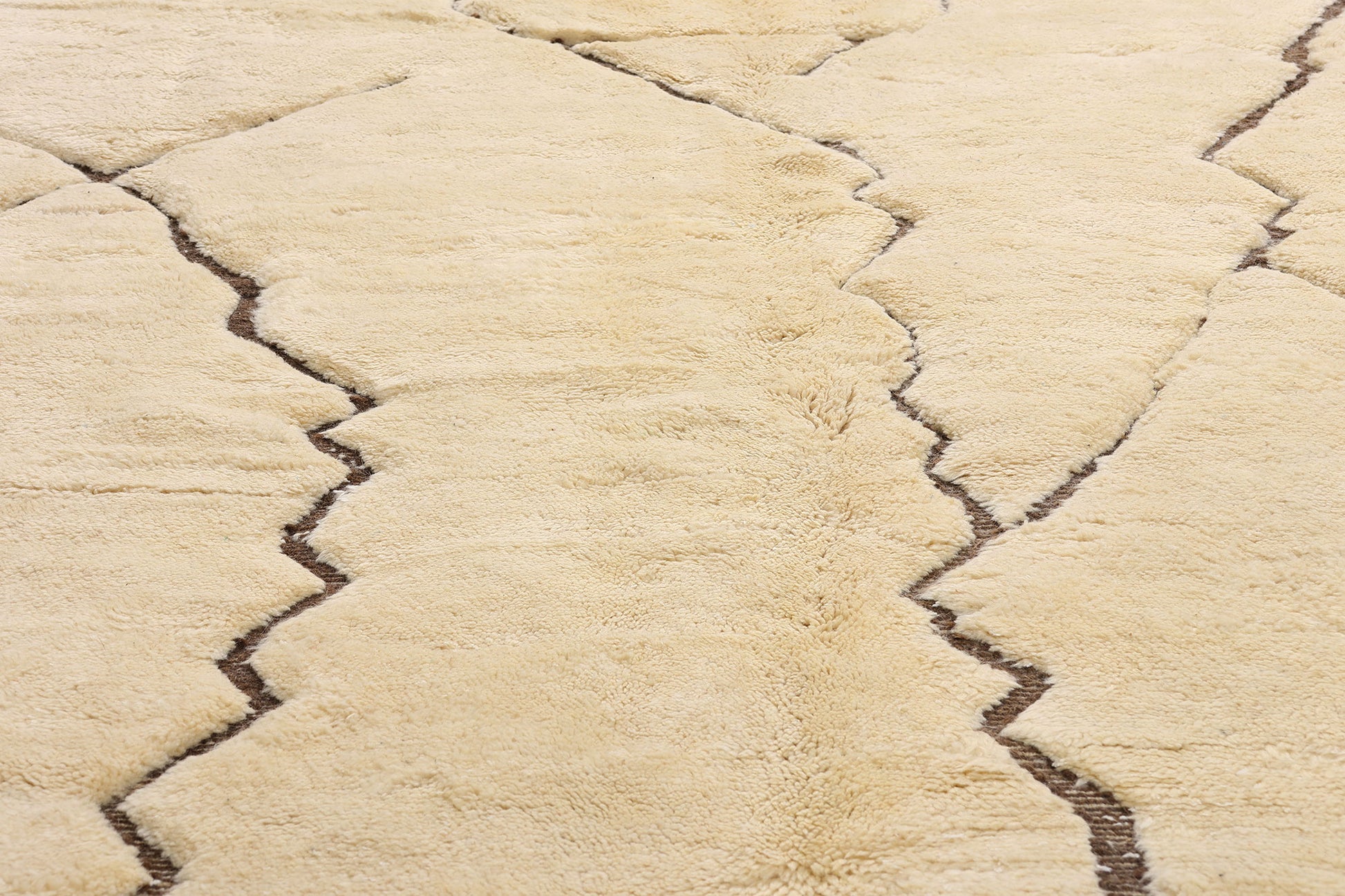 10 x 13 - Organic Modern Beni Mrirt Moroccan Rug - 21644