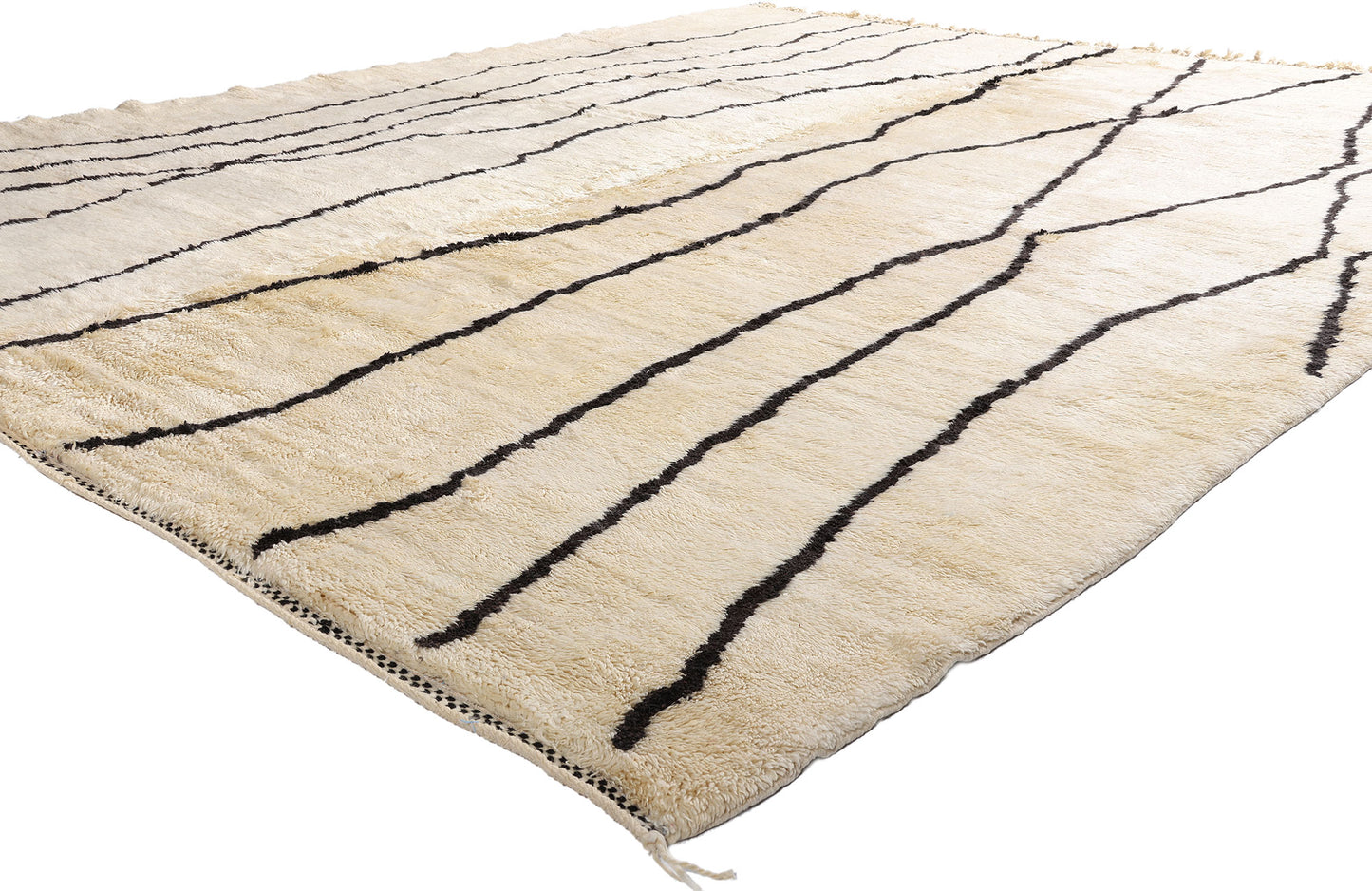 11 x 13 - Organic Modern Beni Mrirt Moroccan Rug - 21123