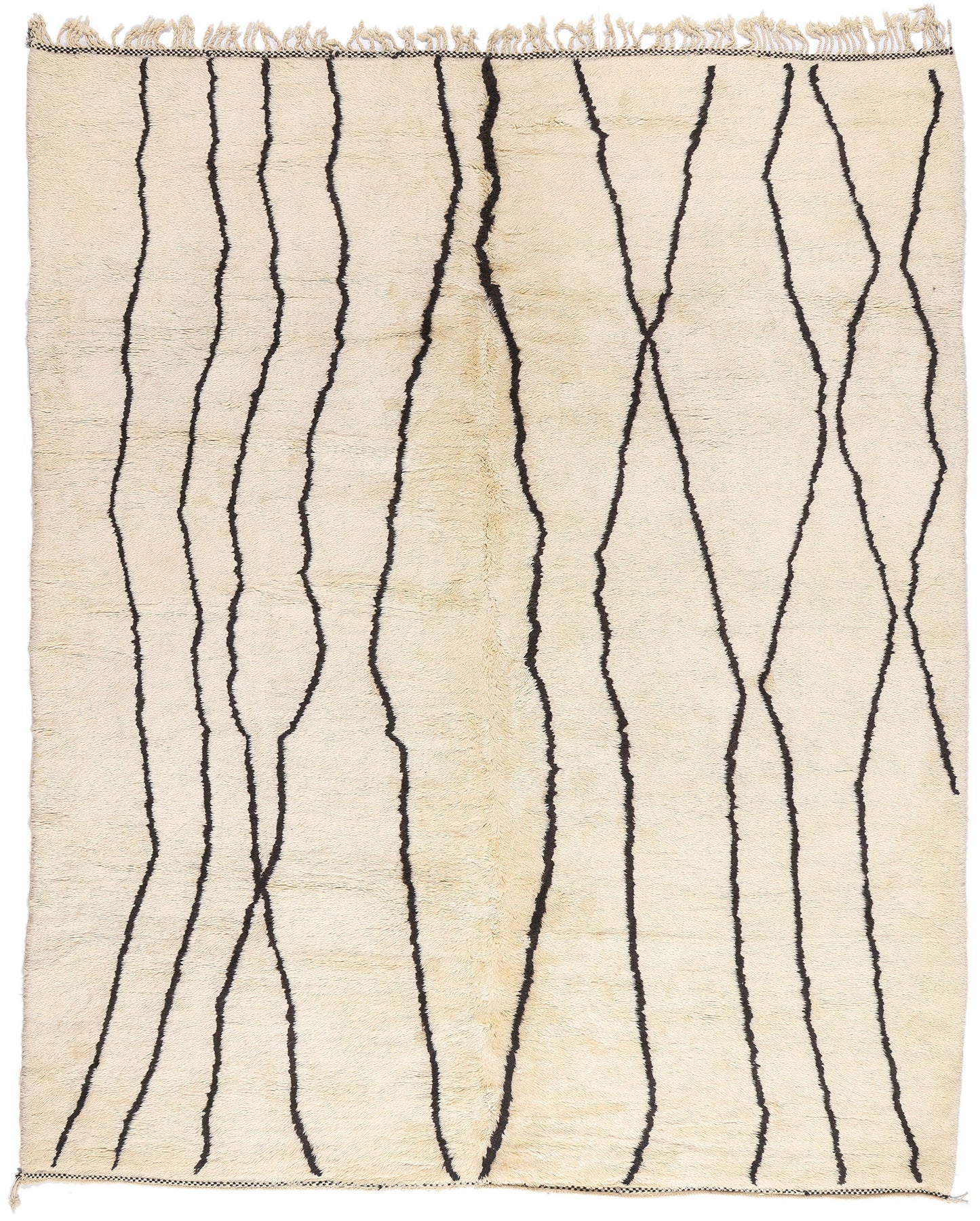 11 x 13 - Organic Modern Beni Mrirt Moroccan Rug - 21123