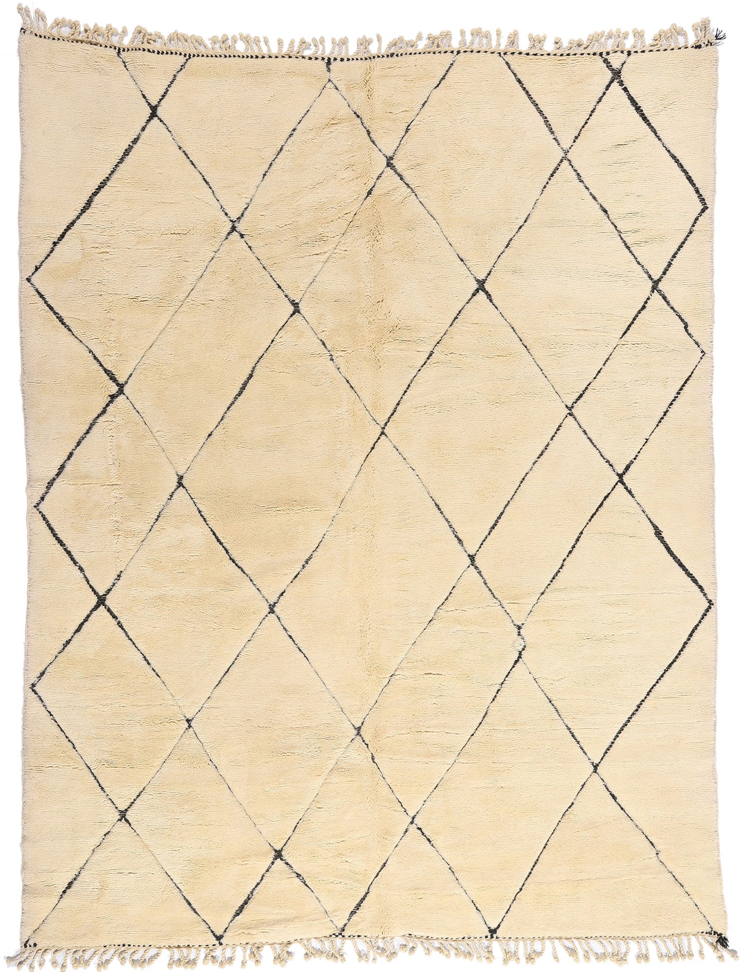 9 x 12 - Organic Modern Beni Mrirt Moroccan Rug - 21175
