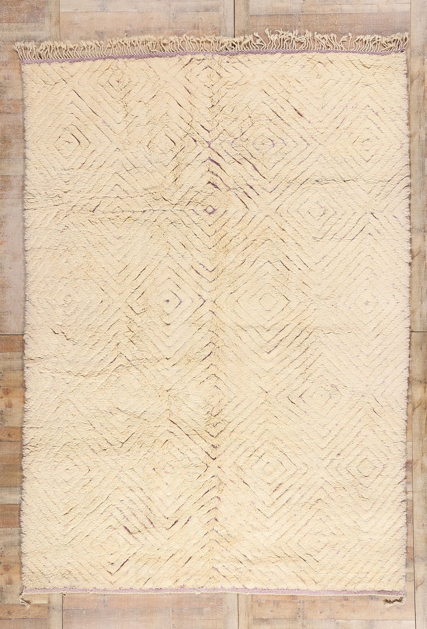 9 x 12 Organic Modern Beni Mrirt Moroccan Rug 79304