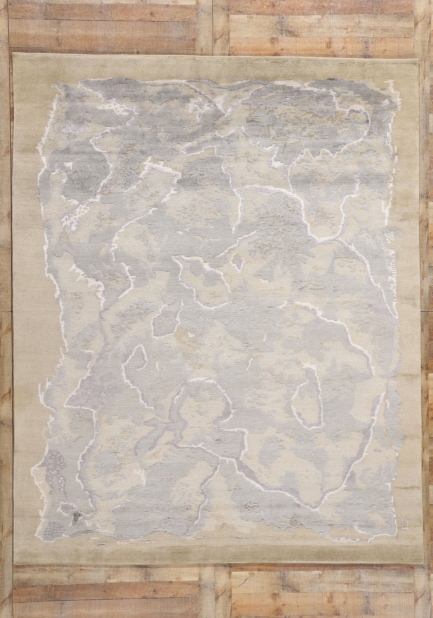 8 x 10 Ethereal Earthscape Organic Modern Biophilic Rug 31139