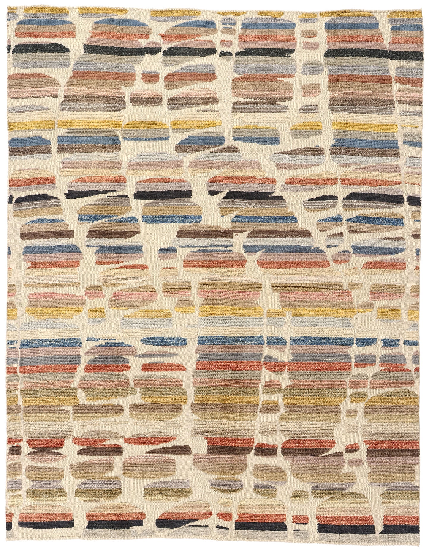 8 x 10 Modern Earthly Reflections High-Low Textured Rug 81147