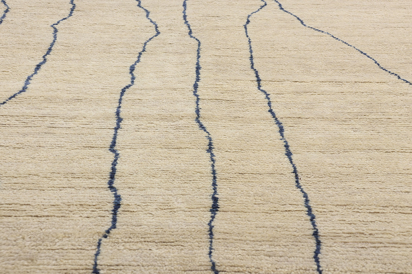 10 x 14 Rippled Silence Organic Modern Moroccan Rug 31281