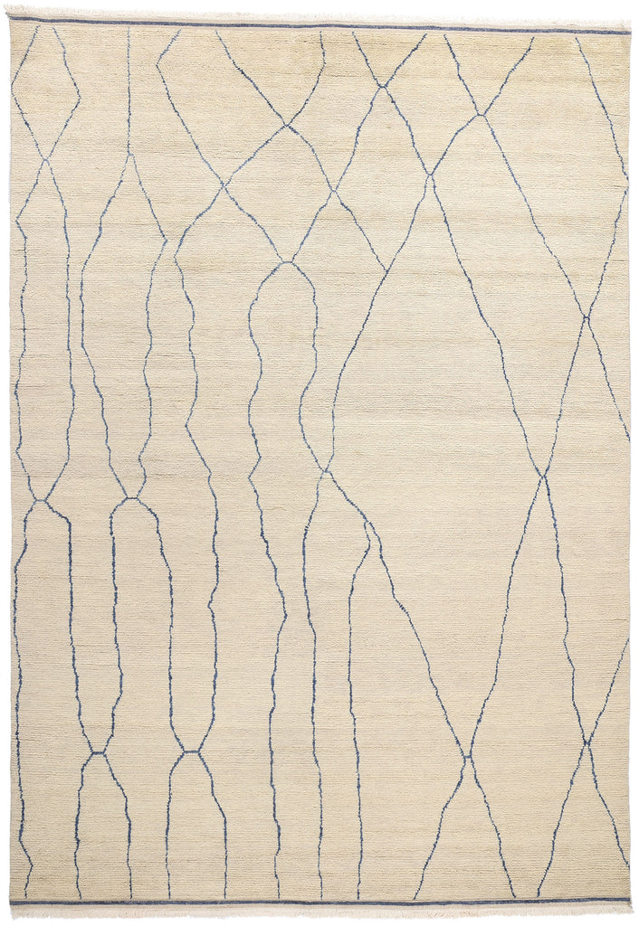 10 x 14 Rippled Silence Organic Modern Moroccan Rug 31281