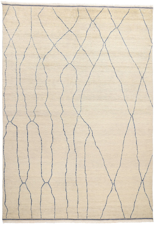 10 x 14 Rippled Silence Organic Modern Moroccan Rug 31281