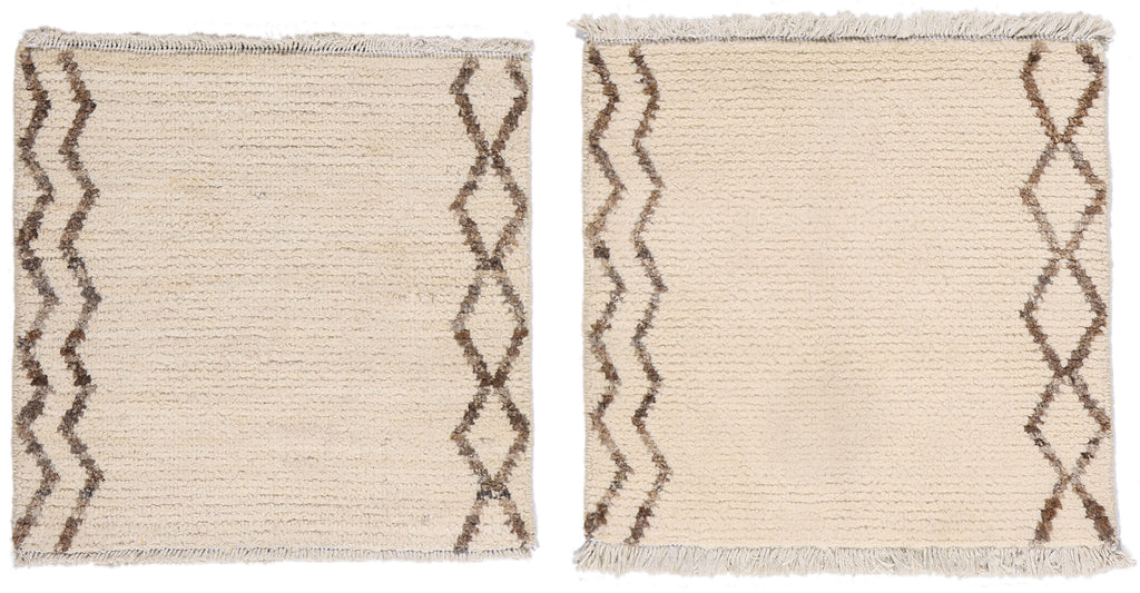 2 x 2 Organic Modern Moroccan Rug 81139